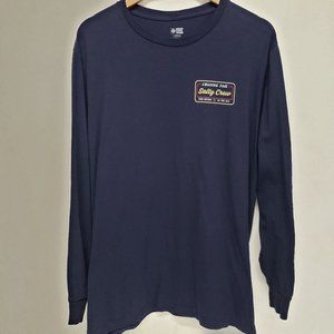 Salty Crew Long Sleeve Shirt Size Mens Large Great Navy Blue